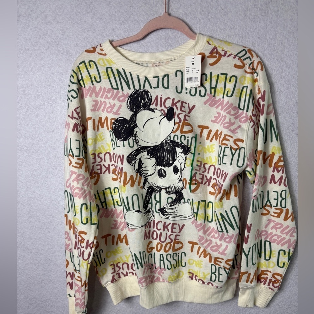 Disney Graffiti Sweatshirt Size M New - Picture 1 of 5